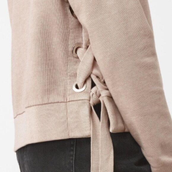 All SAINTS Women's Leti Cropped Sweatshirt Light Brown - Picture 3 of 8